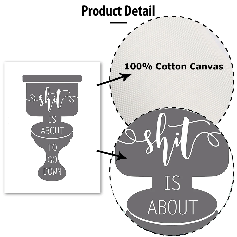 Ванная комната печатает забавная художественная стена с цитатой картина для печати Туалет знак плакат печать есть хороший какашка мыть руки Туалет Декор