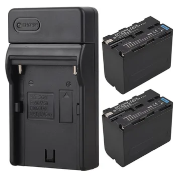 

High Capacity 2pcs 7800mAh NP-F970 NP-F960 NP F970 NP F960 Digital Camera Battery + USB Charger for Sony NP-F960 NP-F970 Battery