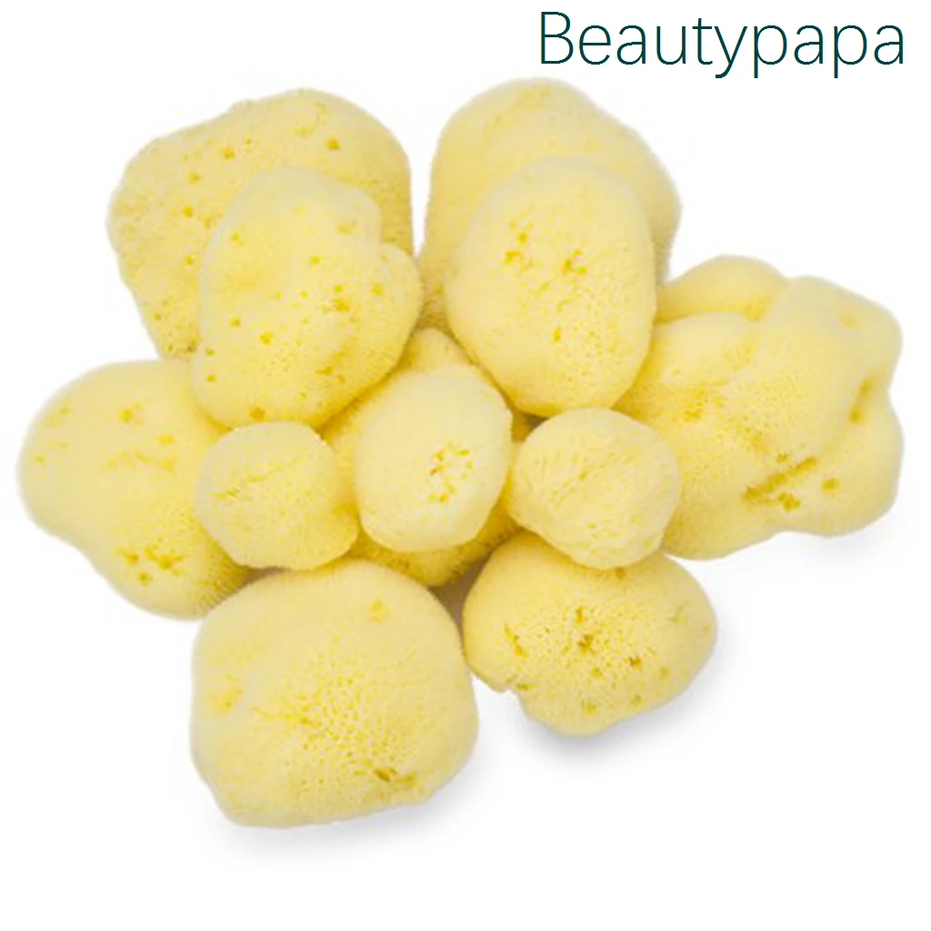 Beauty papa натуральная губка для удаления макияжа beauty Make up Remover Greek FINA SILK Sea Sponge 1,5 ''-2,0''-разные формы