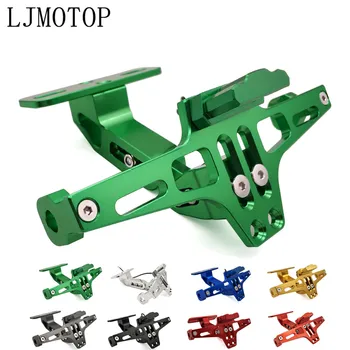

CNC Motorcycle License Plate Frame Holder Bracket & LED For SUZUKI RM85 RM125 RM250 RMX250 RM 85 125 250 RMX 250 Accessories