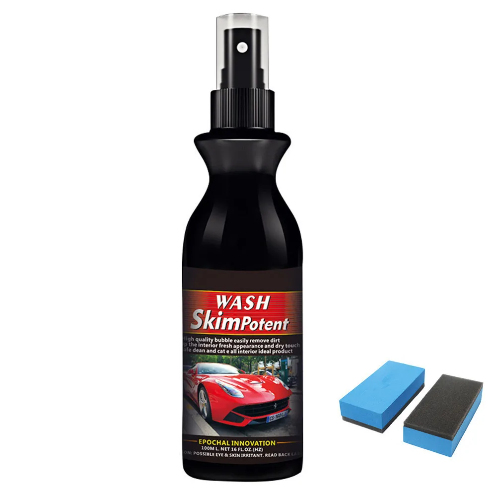

100ML Car Paint Degreasing Agent for Glazing Removing Oil Dirt Old Car Wax Polishing Auto Supplies Car paint Care + Wash Sponge