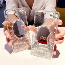 

Case For iphone 7 8 6s 6 s plus iphone X 10 Luxury Bling Glitter Diamond Mirror Cover For iphone XS MAX XR X iphone8 7plus Cases