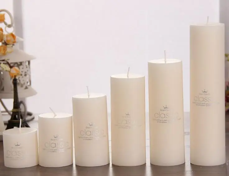5*10 см Бездымная цилиндрическая Ночная свеча домашние декоративные Романтические свадебные свечи