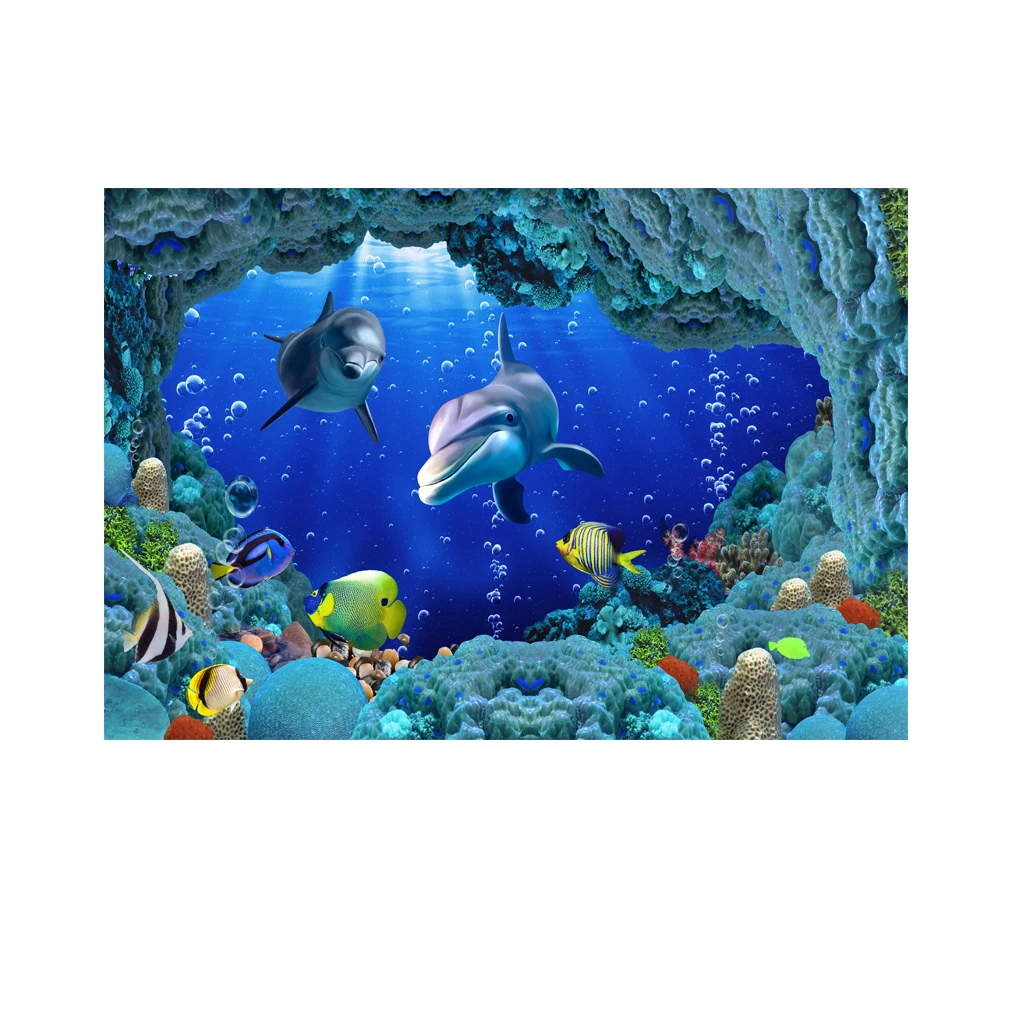 

183cm/76cm Length Fish Aquatic Pet Supplies Decorations aquarium decoration fish tank decoration 3D background cameo print MA15