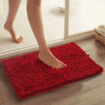 

home decoration bath mats chenille carpet mats doormat kitchen bathroom absorbent non-slip mat tapete 21Color can be customized