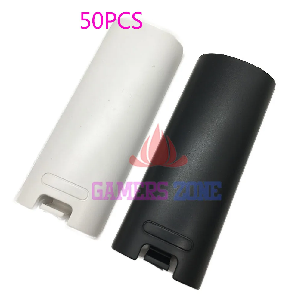 

50pcs Black White Battery Door Cover Lid Replacment for Nintendo Wii Controller