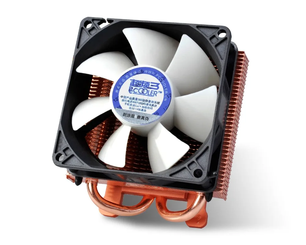 PCcooler K80 80 мм вентилятор 2 heatpipe Графический кулер, Видеокарта кулер охлаждения VGA 8 см вентилятор GPU радиатор