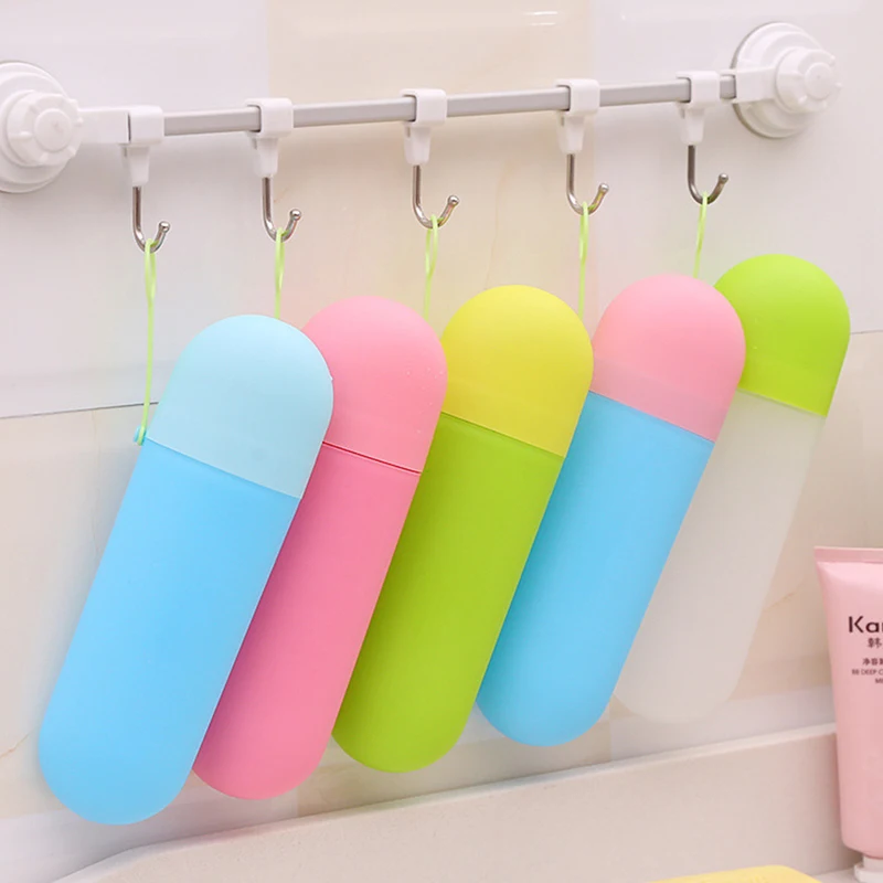 Portable Travel Toothpaste Toothbrush Holder Cap Case Household Storage Cup Outdoor Holder Bathroom Accessories