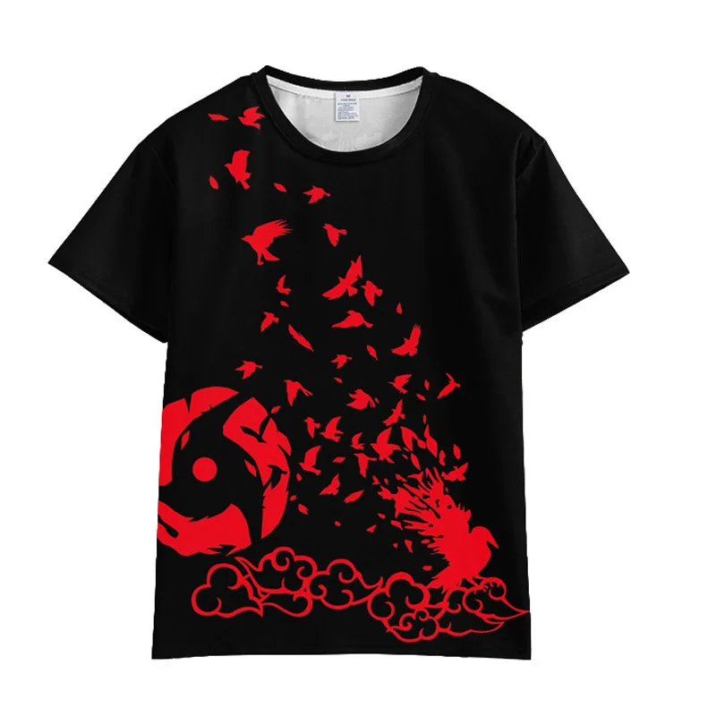 Cosroad Naruto Sasuke T Shirt Men and Women Cosplay T-shirts Costumes Clothes Short Sleeve Summer Tees Tops 1 (6)