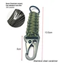 Outdoor Paracord Rope Keychain EDC Survival Kit Cord Lanyard Military Emergency Key Chain  For Hiking Camping 5 Colors Wholesale ► Photo 2/6