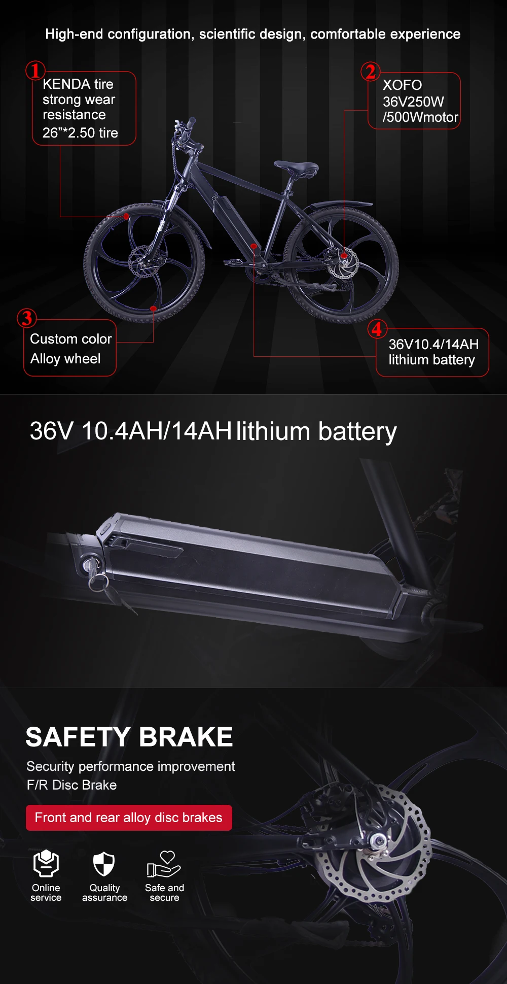 Cheap ezbike 26 inch mountain bike battery car modified lithium battery electric bicycle disc brake moped disc brake 27 speed 03 8