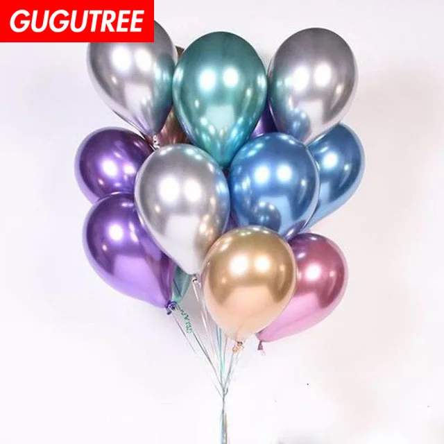 

GUGUTREE PARTY 50pcs 12inch blue pink red green latex ballon wedding event christmas halloween festival birthday party PD-125