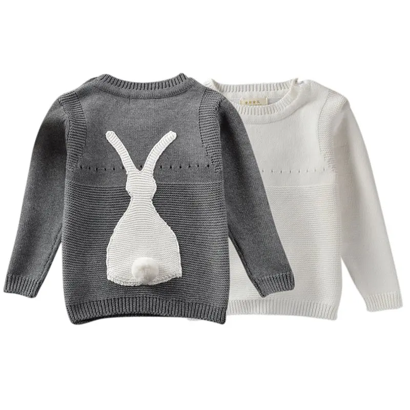 

Autumn Baby Boys Girls Sweater Toddler Girls Jumper Knitwear Rabbit Long-Sleeve Pullover for Children's Clothing