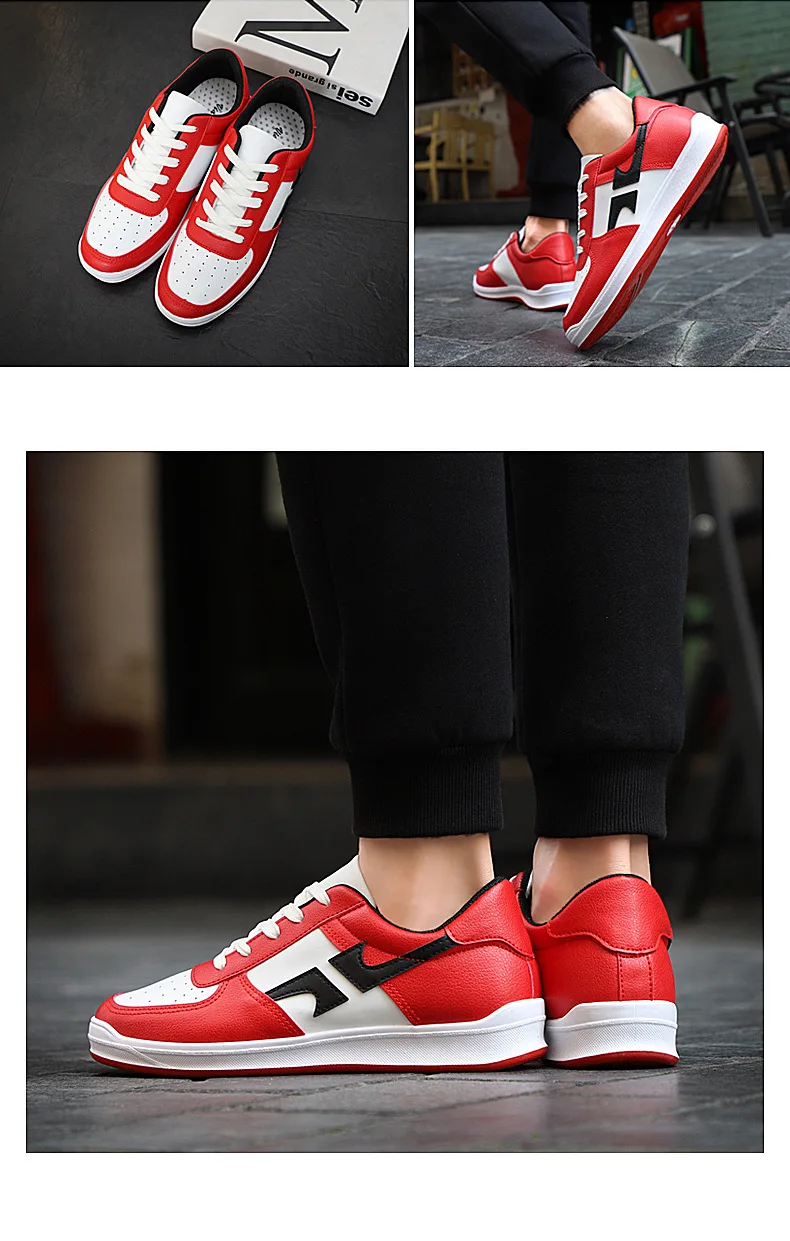 2018- spring and autumn- fashion- brand youth- sneakers -men's shoes -trend wild white shoes- casual color board shoes men (23)