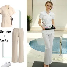 Летний женский медицинский скраб для больниц, набор одежды, стоматологическая клиника и салон красоты, униформа медсестры, модный дизайн, тонкая посадка