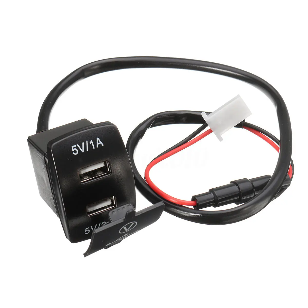 1 шт. 12В красный светодиодный автомобильный судовой вольтметр двойной USB зарядное