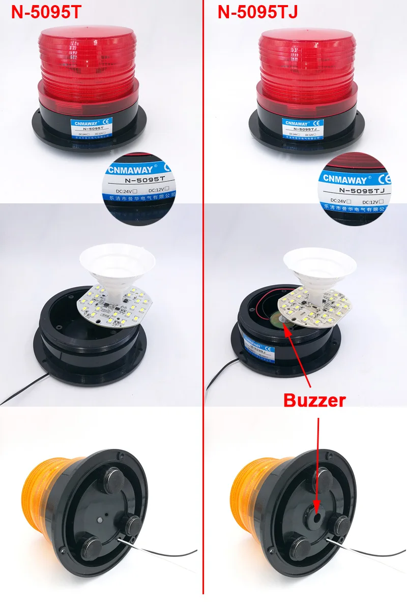 Магнитный прокатный автомобиль грузовик предупреждающий сигнал свет 12 В 24 В 220 В N-5095T светодиодный индикатор Лампа вспышка проблесковый маячок аварийная лампа