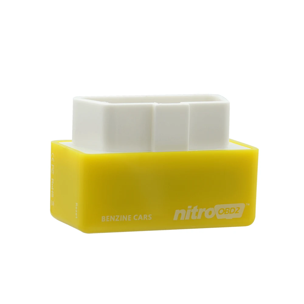 Желтый Nitroobd2 Plug& Drive OBD2 чип-тюнинг для бензиновых автомобилей Nitro OBD2 Plug больше мощности