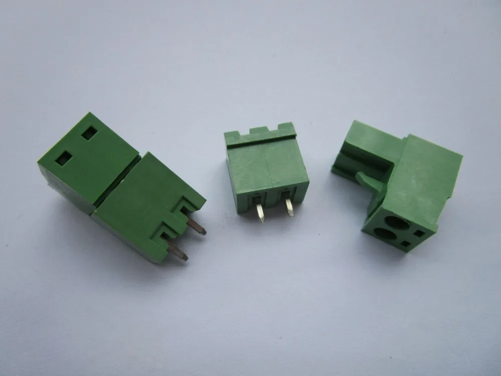 

Close Straight 2pin 5.08mm Screw Terminal Block Green Connector Pluggbale Type 100 Pcs Per Lot