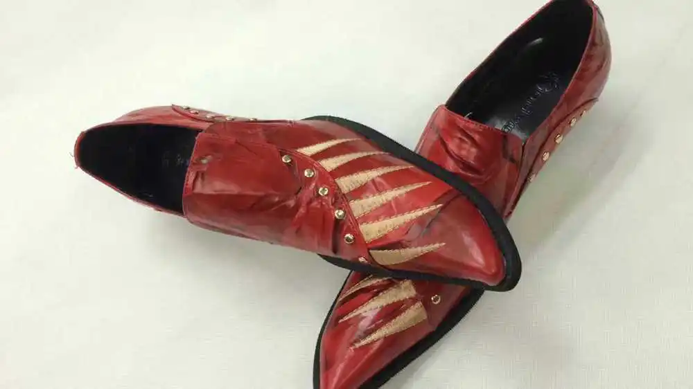 Мужские туфли-оксфорды из натуральной кожи деловая обувь Zapatos Hombre Vestir вечерние мужские туфли без застежек красные свадебные мужские туфли