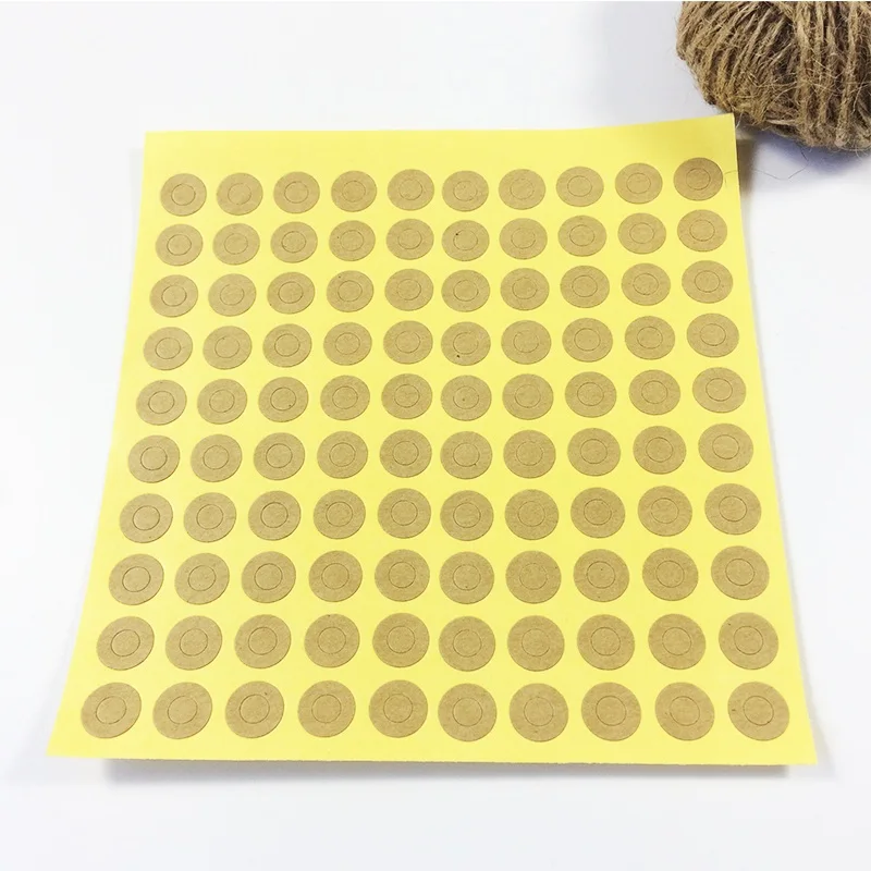 

500pcs/lot Circle Kraft Paper Label Stickers For Gift Label Sticker For Handmade Products Gift Decoration Stickers Scrapbooking
