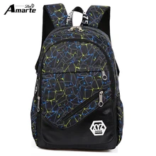 Amarte Women Backpacks for Teenage Girls nylon School Bag Fashion Female Travel Shoulder Bag Ladies BackBags mochila