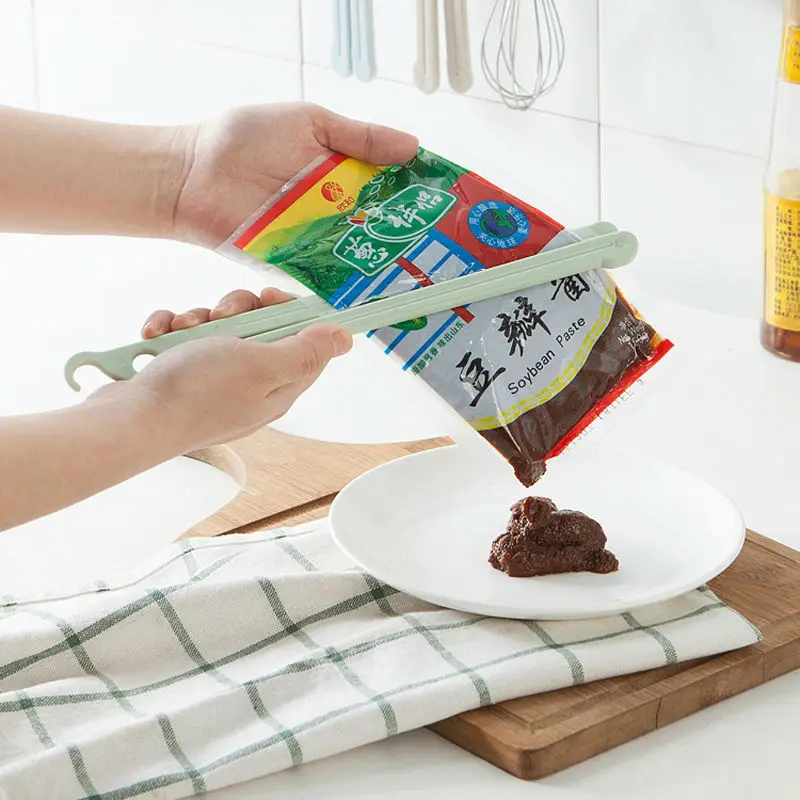 FHEAL Creative Squeeze Ketchup Clip Chocolate Sauce Salad dressing Seasoning sauce Squeeze clamp Kitchen Utensil  (8)