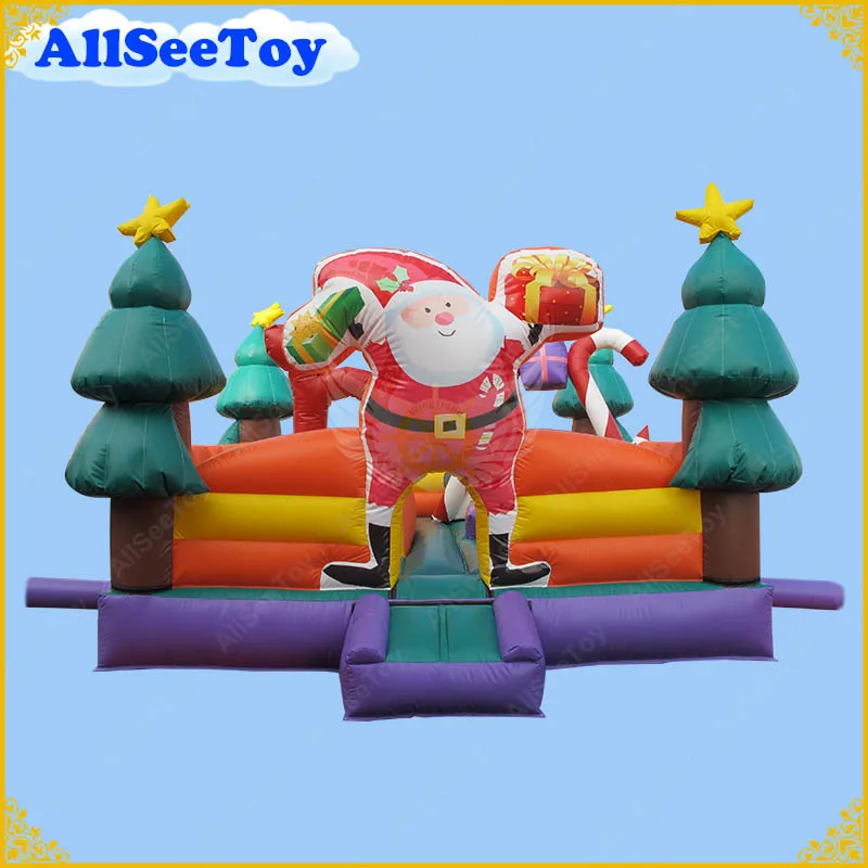 

Inflatable Santa Jumper Castle Bouncer, Christmas Holiday Use
