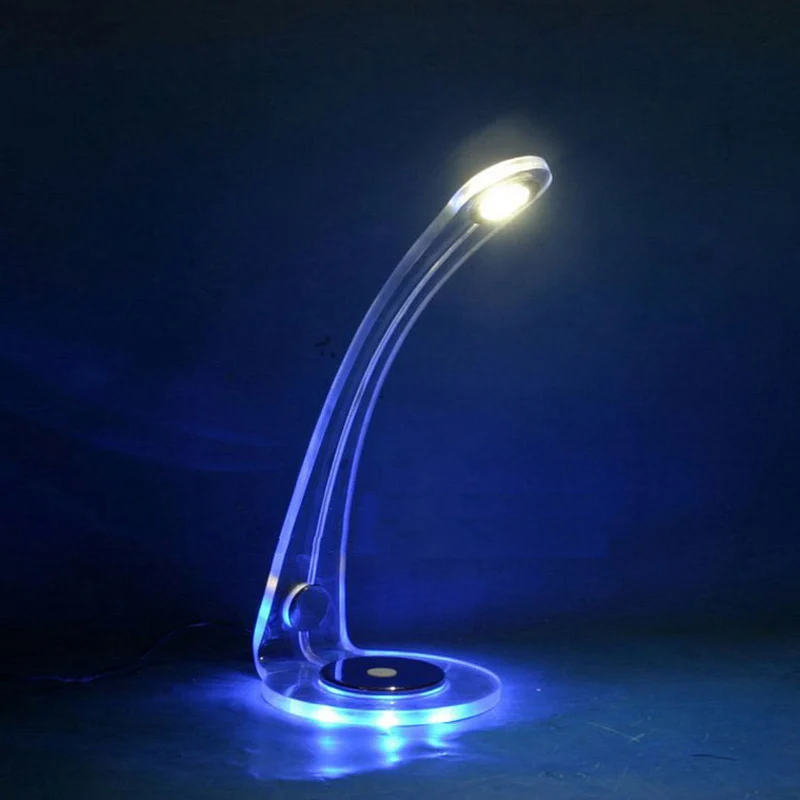 

Creative design fashion led table lamp 2 in 1 touch switch night light eye-protection reading book desk lamps
