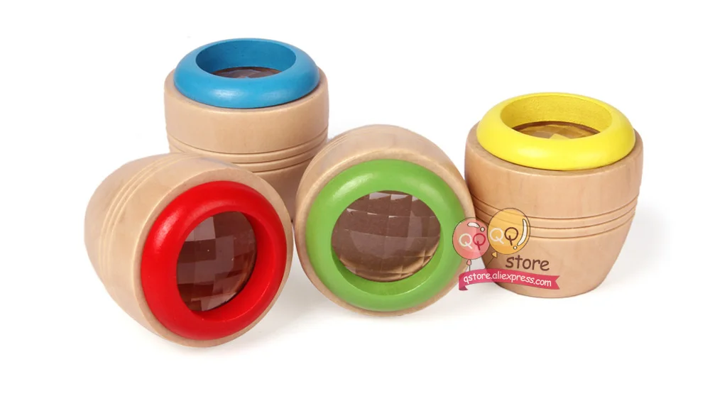 N-Tsi волшебные деревянные калейдоскопы забавные игрушки для детей Детский подарок дошкольник призма для раннего обучения по системе Монтессори образовательная головоломка