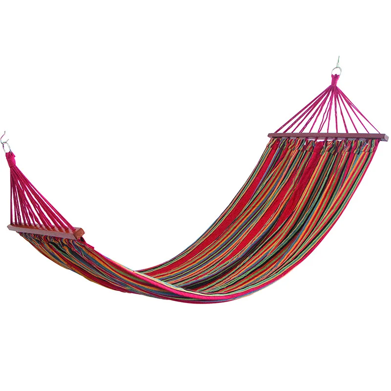 

Super Load-bearing Multi-color Hammock Camping Cotton Canvas 200*150*100cm Rollover Prevention Hanging Chair Outdoor Leisure Bed