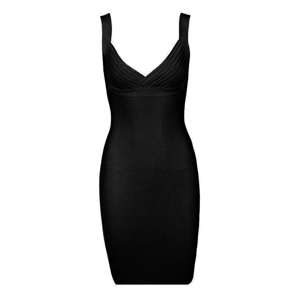 new-arrival-2018-white-spaghetti-strap-bodycon-knee-length-bandage-dress-women-deep-v-neck-party (1)