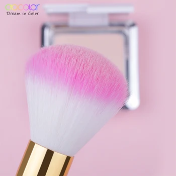 Docolor 3PCS/Set Countour  Foundation Powder Brush Face Makeup Brush Set Beauty Essential Brushes for Makeup with Box 3