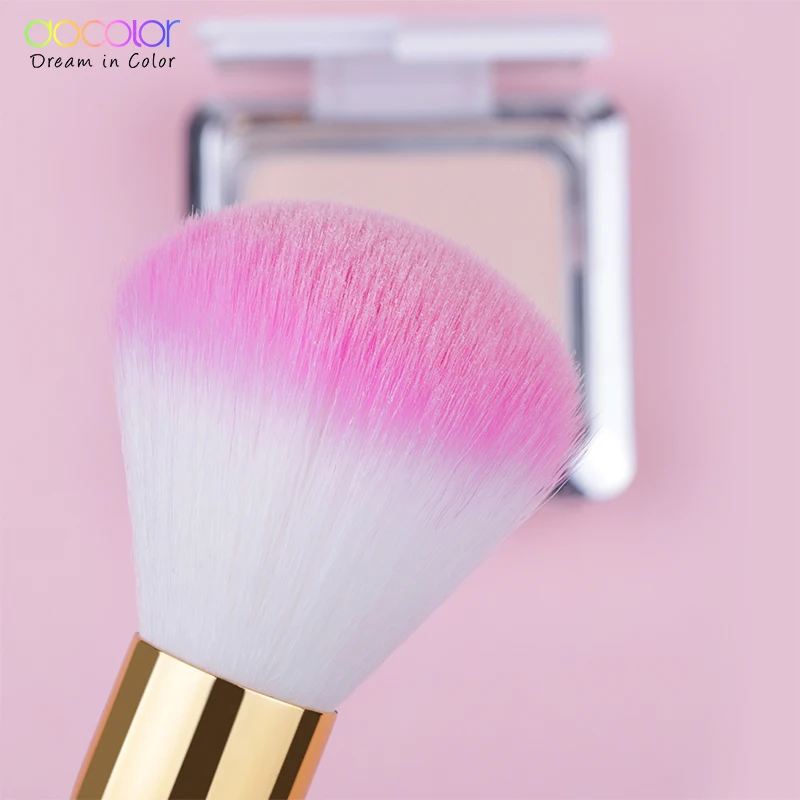 Docolor 3 قطعة/المجموعة Countour الأساس فرشاة لمساحيق التجميل الوجه فرشاة للمكياج مجموعة الجمال الضروري فرش للماكياج مع مربع