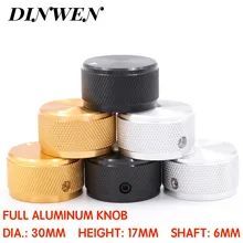 30*17 мм обработанный твердый Полный Алюминиевый Регулятор громкости потенциометра крышка для Hi-Fi гитарного усилителя эффект Радио проигрыватель рекордер