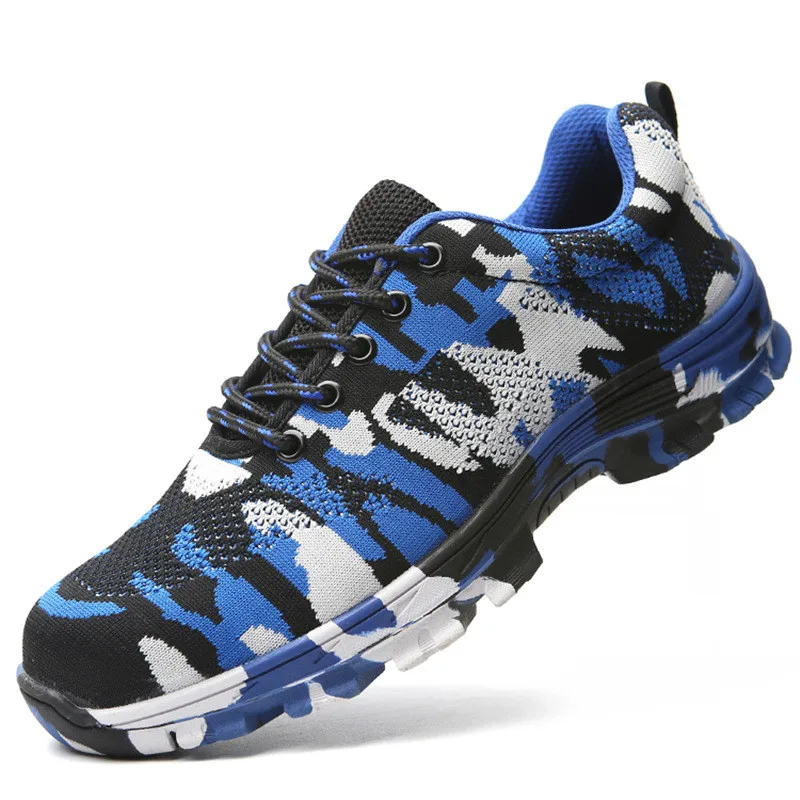 Hiking Safety shoes Air permeable smash puncture proof protective