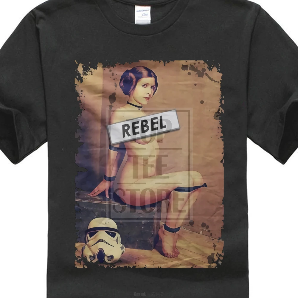 Princess Leia In Bondage Naughty Rebel Printed T Shirt In T Shirts From