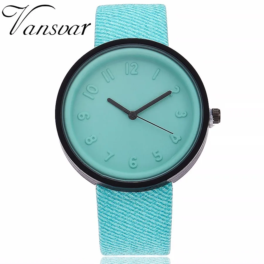 Vansvar Brand Fashion Simple Style Women Watch Canvas PU Leather Number Quartz Wristwatch Clock Relogio Feminino Drop Shipping Vansvar Brand Fashion Simple Style Women Watch Canvas PU Leather Number Quartz Wristwatch Clock Relogio Feminino Drop Shipping