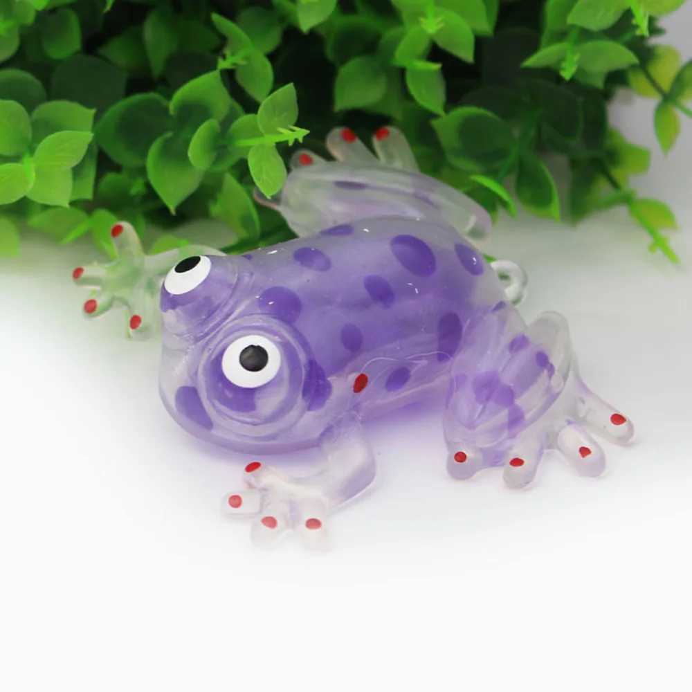 

Transparent Funny Cute Ball Anti Stress Squeeze Frog Ball soft Stress Relief Ball Toy Nuevo juguete for kid adults 2018