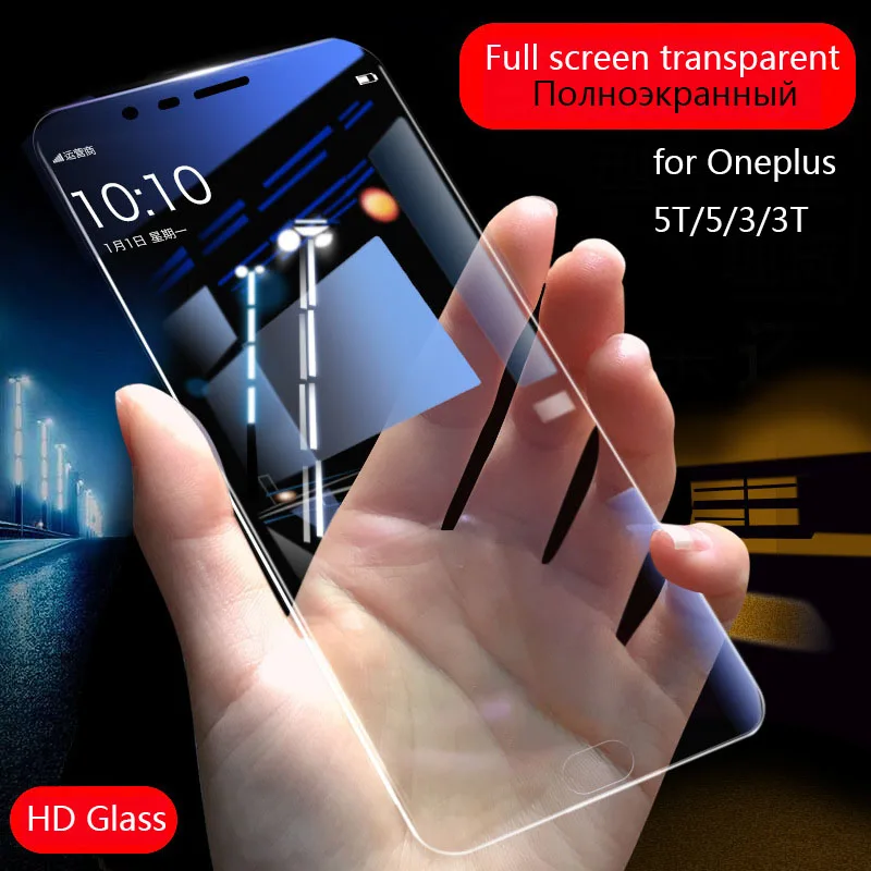 

HD Glass for Oneplus 5T/5/3/3T Tempered Glass Screen Protector Anti Blue Light Glass Full Cover Protective Film Wangcangli