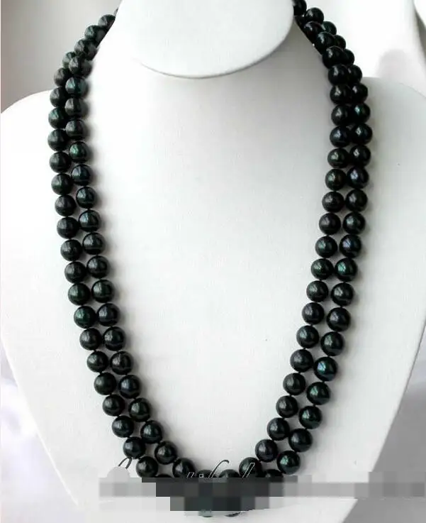 

song voge gem nanJ2369 black Tahitian pearl necklace