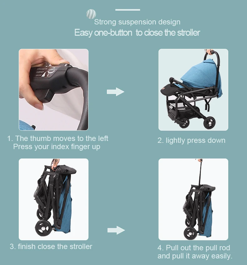 Carrinho de Bebê Sentar e Dobrar Querido Novo Kinderwagen Pode Portátil Luz Frete Grátis 2020 13 Querido carrinho de bebê 2020 novo kinderwagen