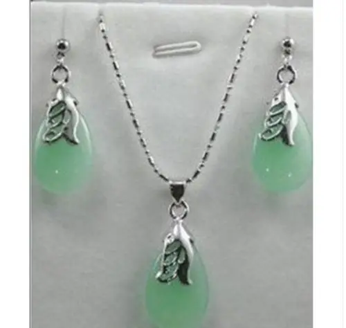 Natural Jewellery women's Beautiful natural green jade pendants earrings, set Quartz Fine 925 Silver watch wings women queen Natural Jewellery women's Beautiful natural green jade pendants earrings, set Quartz Fine 925 Silver watch wings women queen