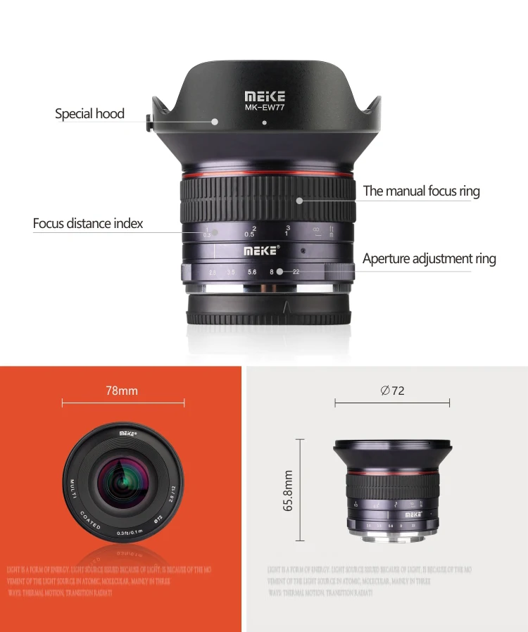 Amazon.com : Meike 12mm F2.8 Ultra Wide Angle Manual Focus
