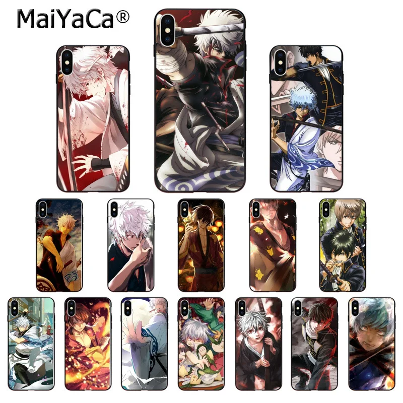 MaiYaCa японского аниме Gintama ТПУ мягкий телефон интимные аксессуары чехол для телефона для iPhone 8 7 6 6 S плюс X XS MAX 5 5S SE XR мобильных чехлов