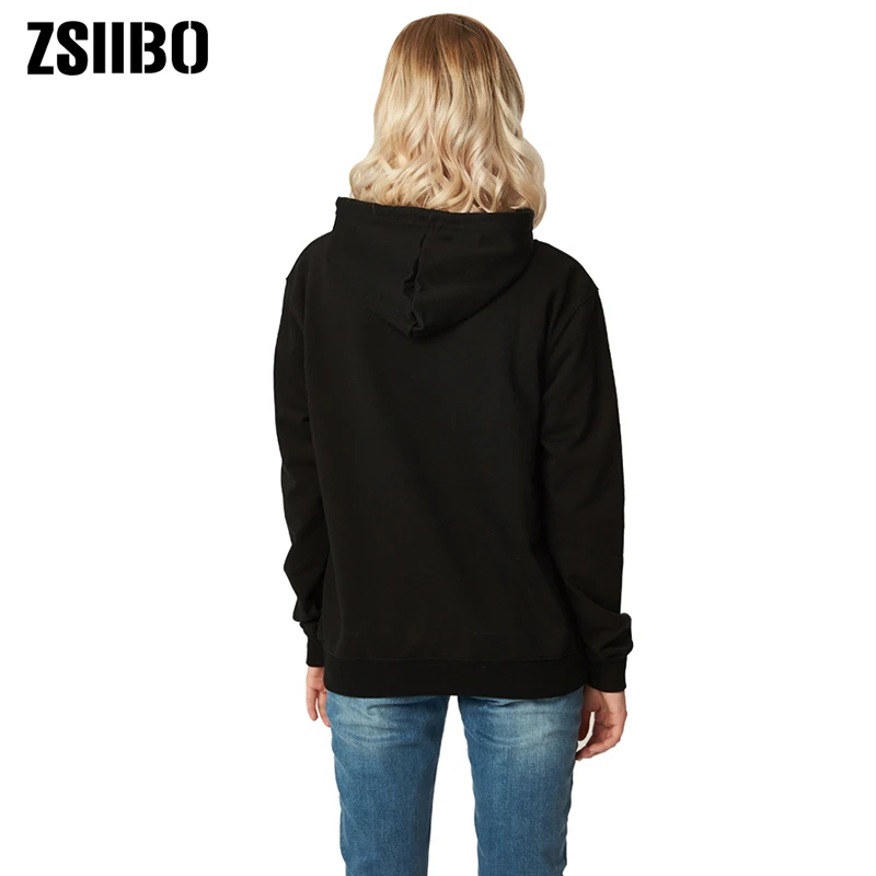 ZSIIBO 2019 зимняя женская толстовка с принтом как вы делаете и графическим милая