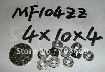 

10pcs Miniature Flange Bearing 4x10x4mm 4x10x4 MF104ZZ