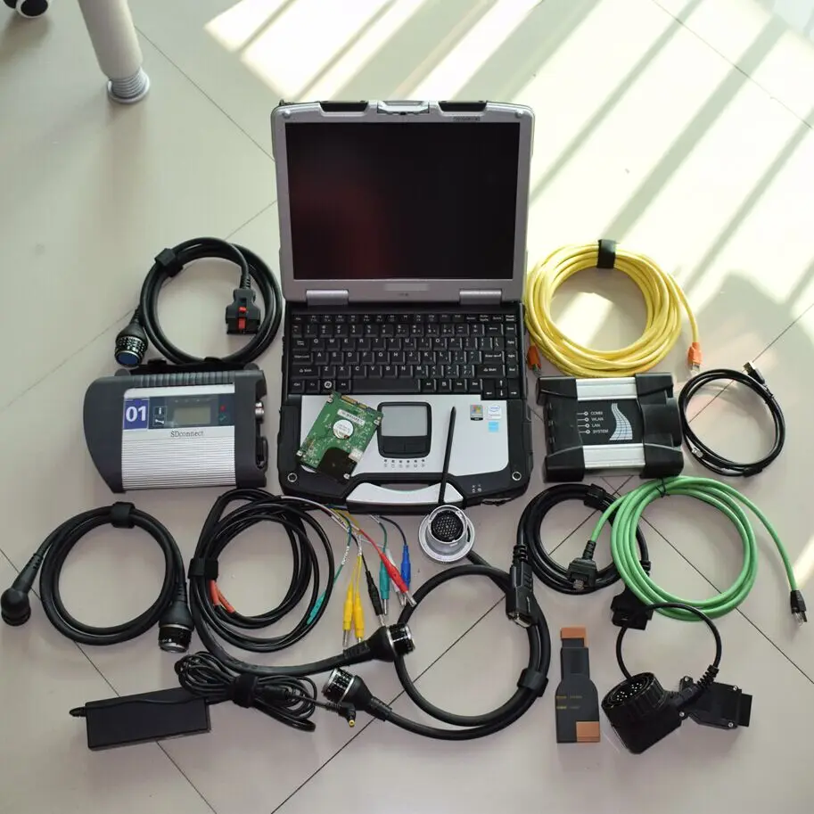 2018 12 v Топ mb star c4 sd диагностический инструмент + для bmw icom next a b c Новый a2 1 ТБ hdd