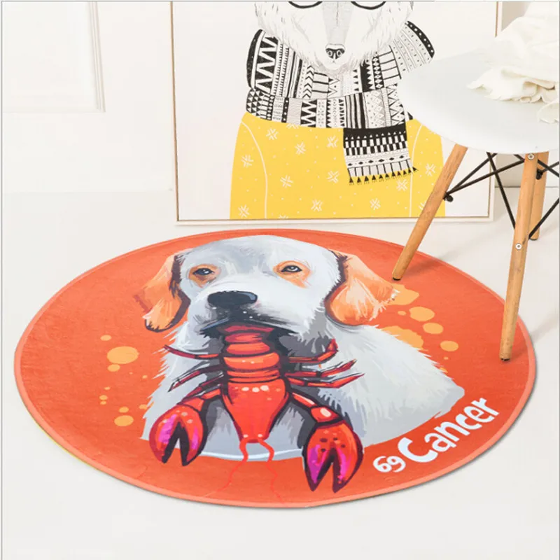 Cute Cartoon Round Rug Chair Mats Kids Room Living room Big Area Rugs Bedroom Decor Carpet For Bathroom Bath Mat Home Carpets Cute Cartoon Round Rug Chair Mats Kids Room Living room Big Area Rugs Bedroom Decor Carpet For Bathroom Bath Mat Home Carpets