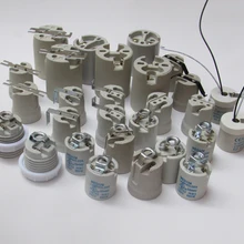 1 шт. Высокое качество 110v 220v E27 E14 керамический светильник с цоколем фарфоровый держатель лампы, кронштейн установлен 660 ватт 250 Вольт